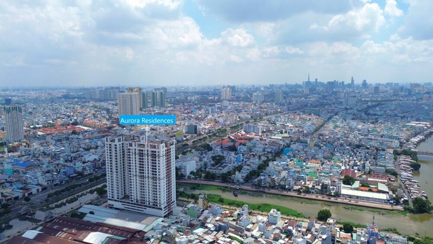 Tiến độ xây dựng dự án Aurora Residences Quận 8 thực tế ra sao?